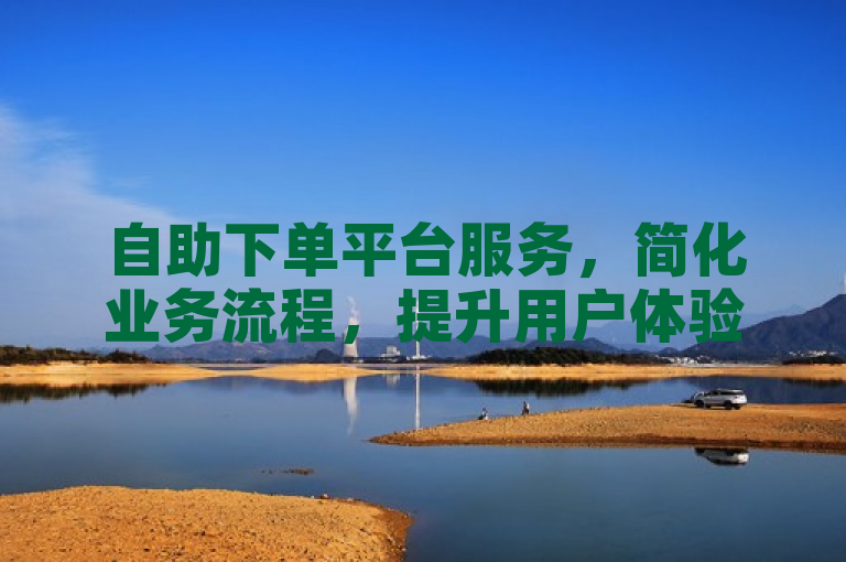 自助下单平台服务，简化业务流程，提升用户体验