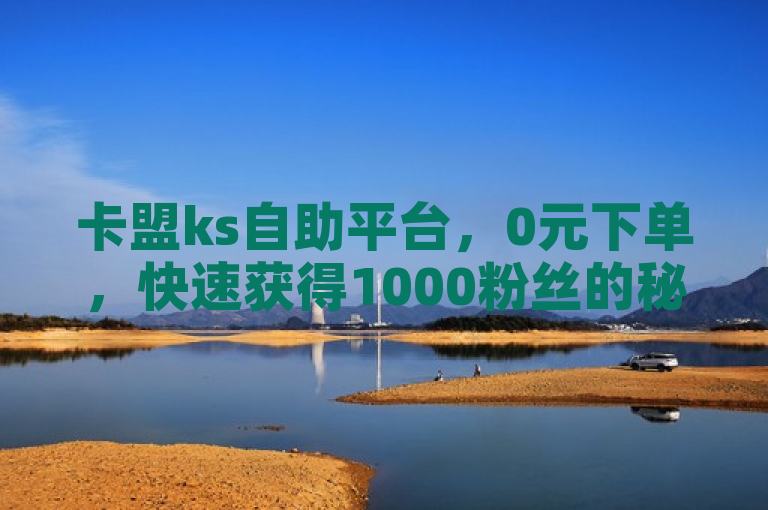 卡盟ks自助平台，0元下单，快速获得1000粉丝的秘诀揭秘