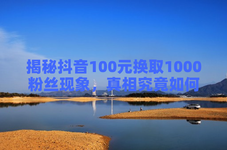 揭秘抖音100元换取1000粉丝现象，真相究竟如何？