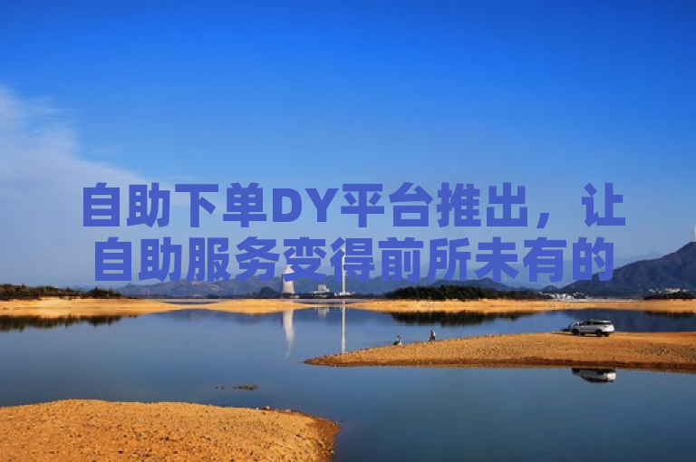 自助下单DY平台推出,让自助服务变得前所未有的简单