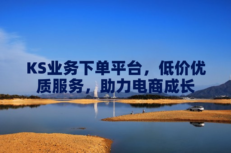 KS业务下单平台，低价优质服务，助力电商成长