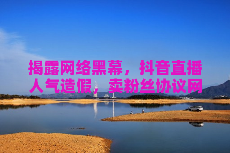 揭露网络黑幕,抖音直播人气造假,卖粉丝协议网站曝光