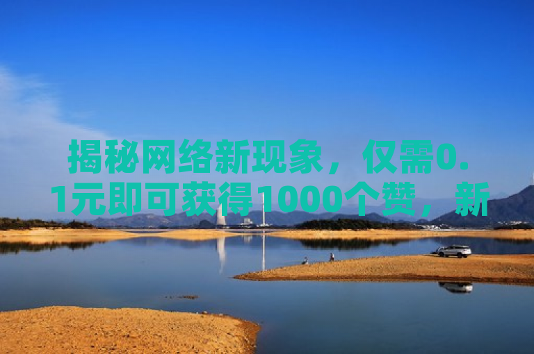 揭秘网络新现象，仅需0.1元即可获得1000个赞，新人营销利器引关注！