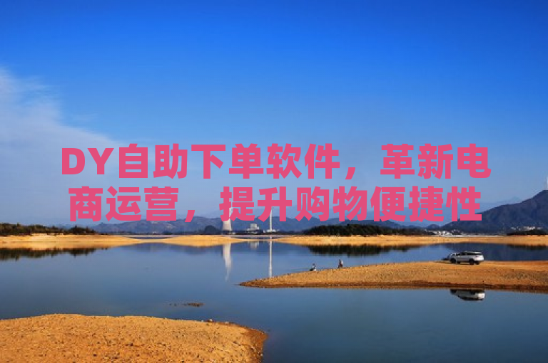 DY自助下单软件，革新电商运营，提升购物便捷性