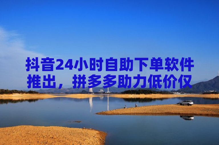 抖音24小时自助下单软件推出，拼多多助力低价仅需1毛钱购10个订单