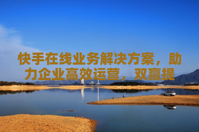 快手在线业务解决方案，助力企业高效运营，双赢提升盈利与用户体验