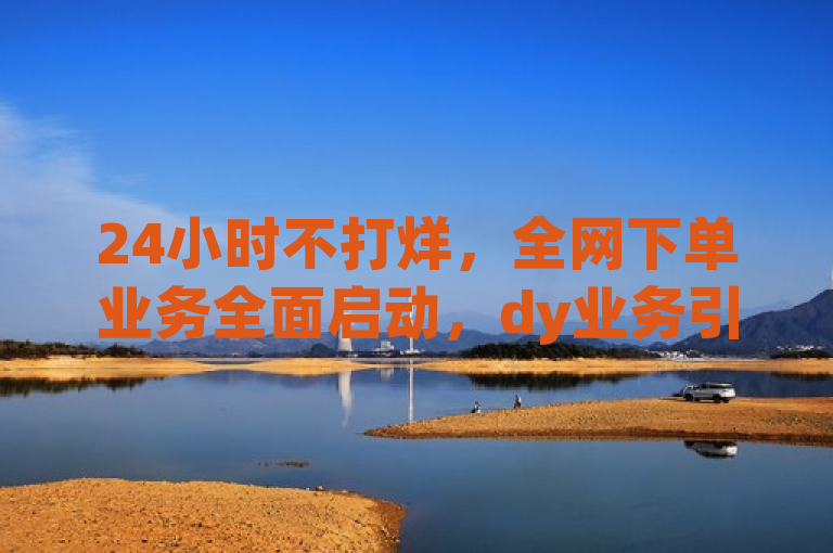 24小时不打烊，全网下单业务全面启动，dy业务引领电商新趋势