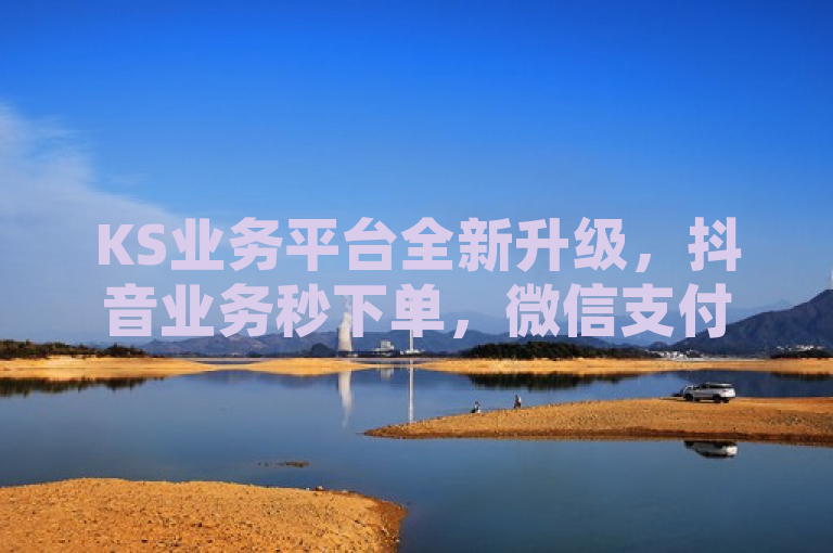 KS业务平台全新升级,抖音业务秒下单,微信支付享微利