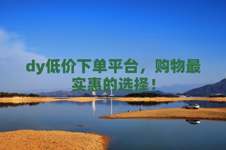 dy低价下单平台，购物最实惠的选择！