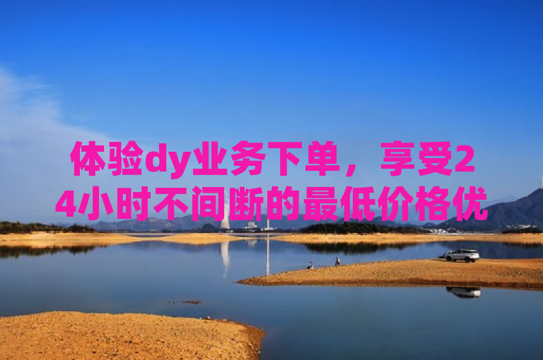体验dy业务下单，享受24小时不间断的最低价格优势！