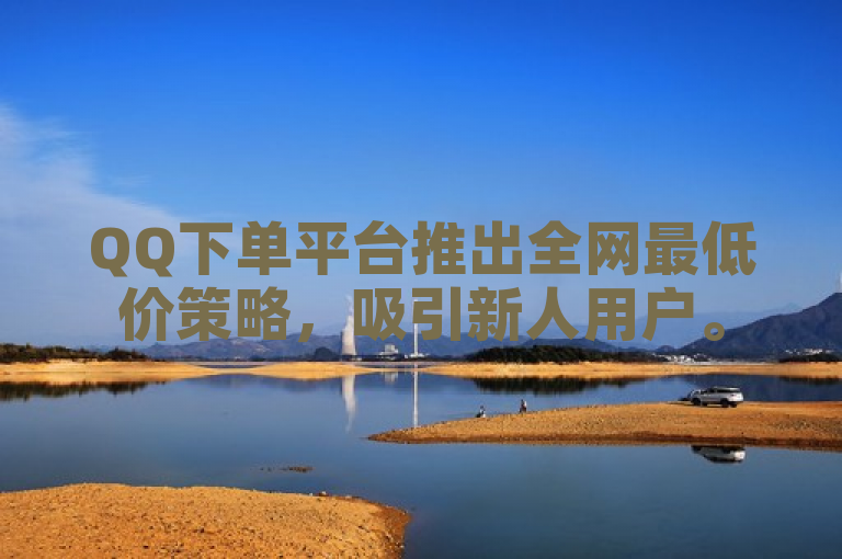 QQ下单平台推出全网最低价策略，吸引新人用户。
