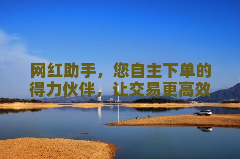 网红助手,您自主下单的得力伙伴,让交易更高效!