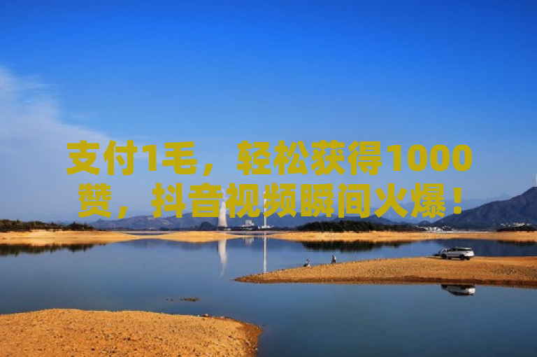 支付1毛，轻松获得1000赞，抖音视频瞬间火爆！