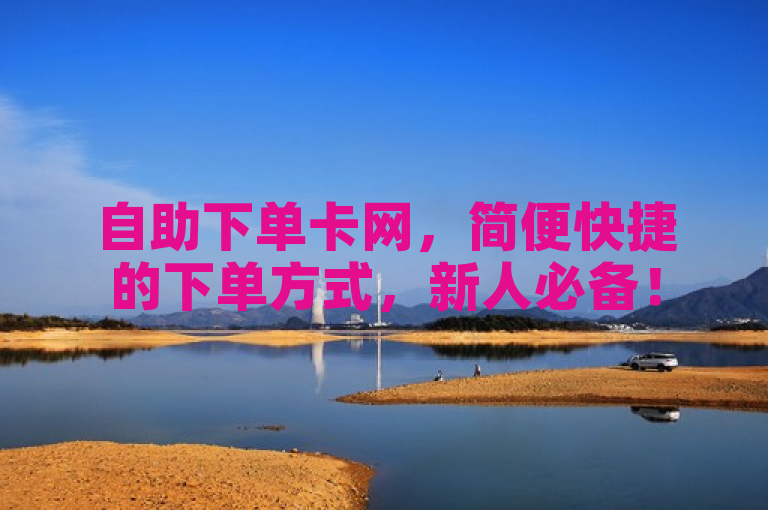 自助下单卡网，简便快捷的下单方式，新人必备！