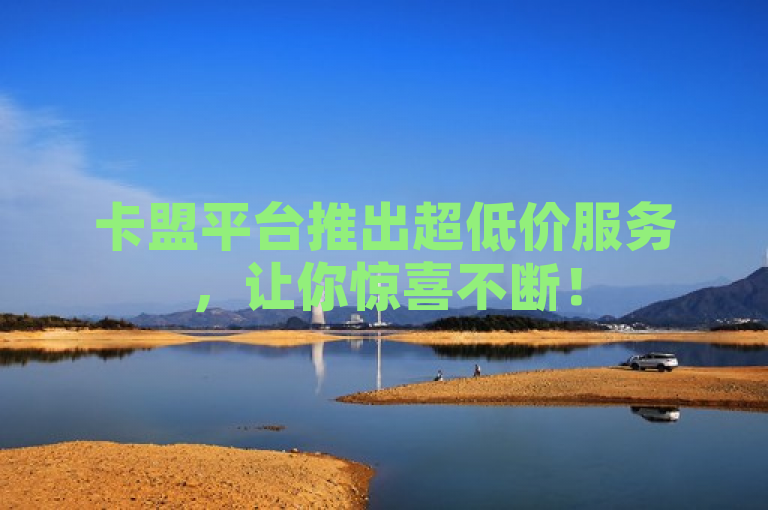 卡盟平台推出超低价服务，让你惊喜不断！