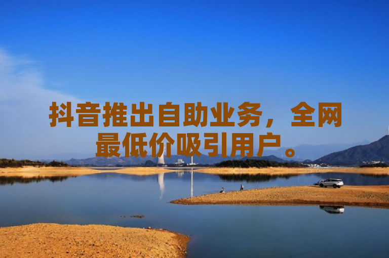 抖音推出自助业务，全网最低价吸引用户。