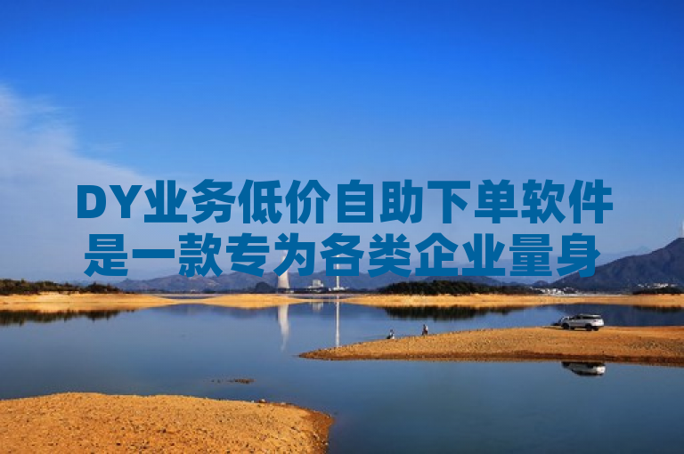 DY业务低价自助下单软件是一款专为各类企业量身打造的业务自动化管理工具，它通过智能化、自动化的方式帮助企业提高效率、降低成本，快速提升市场竞争力。