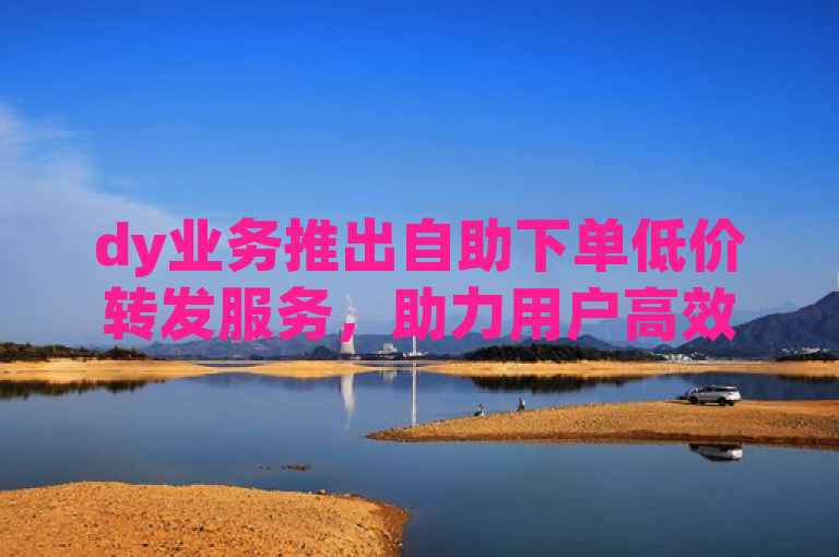 dy业务推出自助下单低价转发服务，助力用户高效推广。
