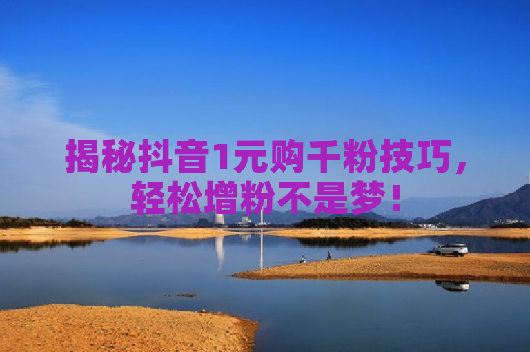 揭秘抖音1元购千粉技巧，轻松增粉不是梦！