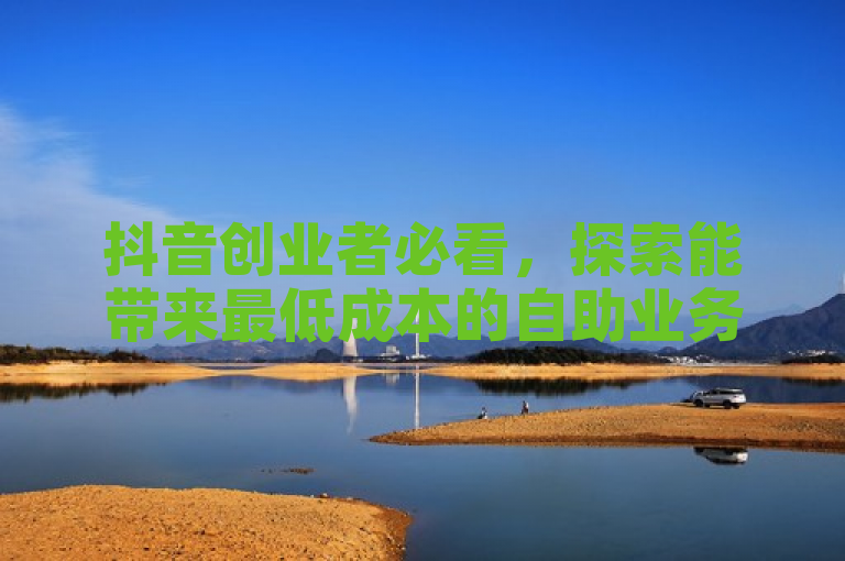 抖音创业者必看，探索能带来最低成本的自助业务技巧
