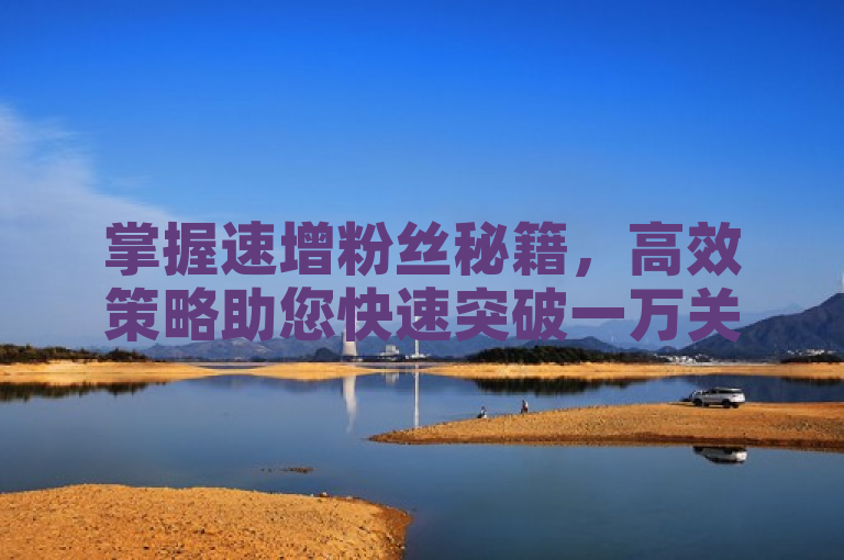 掌握速增粉丝秘籍，高效策略助您快速突破一万关注大关。