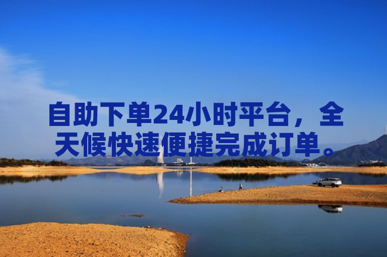 自助下单24小时平台，全天候快速便捷完成订单。