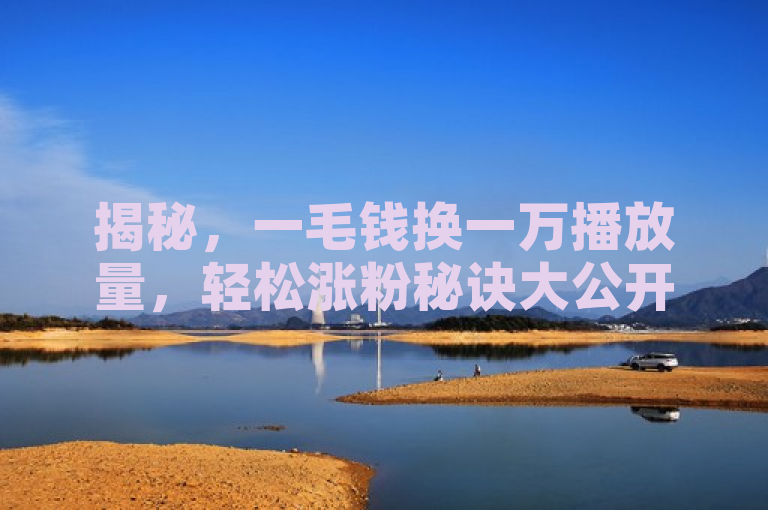 揭秘，一毛钱换一万播放量，轻松涨粉秘诀大公开！