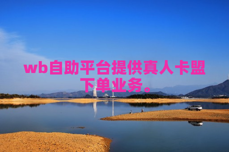 wb自助平台提供真人卡盟下单业务。