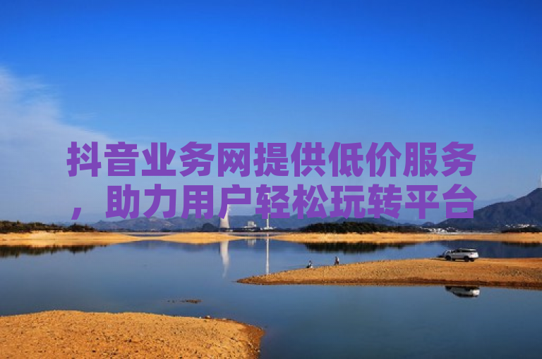 抖音业务网提供低价服务，助力用户轻松玩转平台。