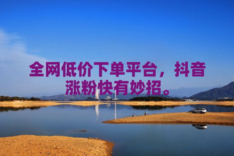 全网低价下单平台，抖音涨粉快有妙招。