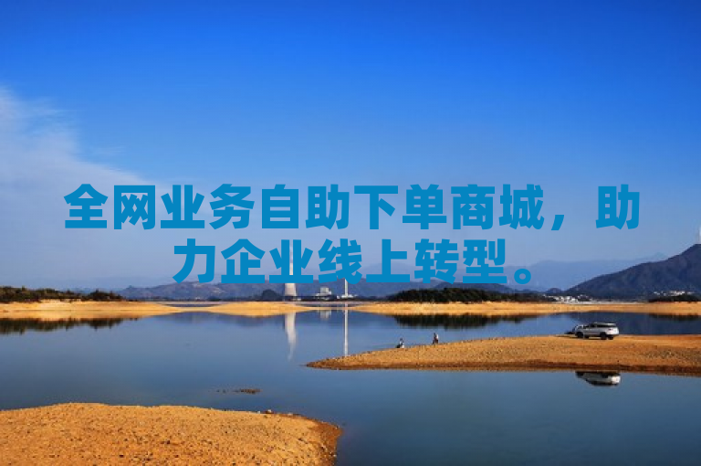 全网业务自助下单商城，助力企业线上转型。