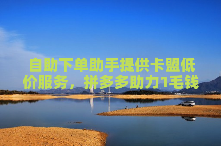 自助下单助手提供卡盟低价服务，拼多多助力1毛钱10个。