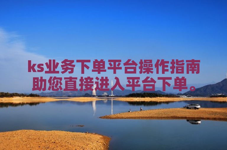 ks业务下单平台操作指南助您直接进入平台下单。