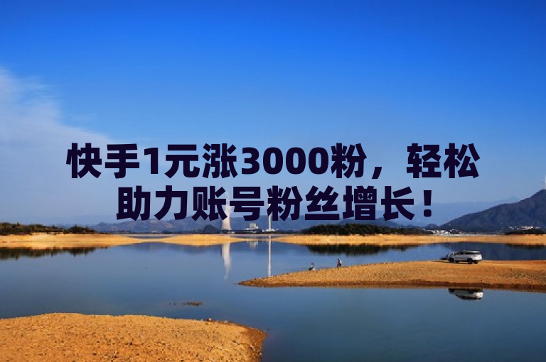 快手1元涨3000粉，轻松助力账号粉丝增长！