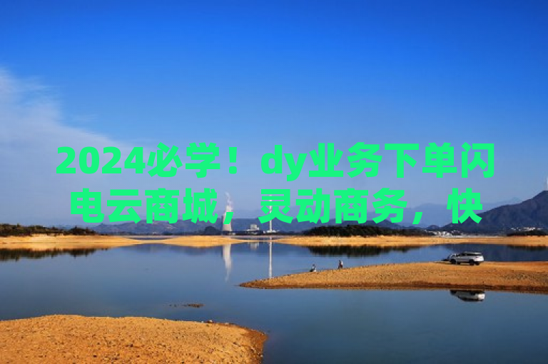 2024必学！dy业务下单闪电云商城，灵动商务，快速下单。