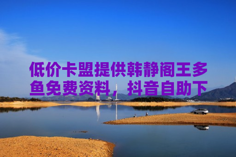 低价卡盟提供韩静阁王多鱼免费资料，抖音自助下单24小时，QQ空间秒赞。