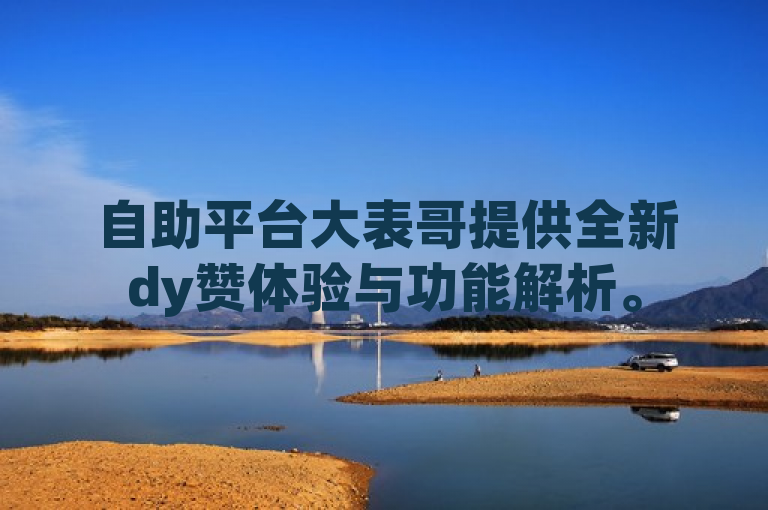 自助平台大表哥提供全新dy赞体验与功能解析。