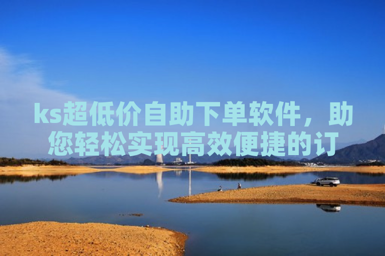 ks超低价自助下单软件，助您轻松实现高效便捷的订单处理。