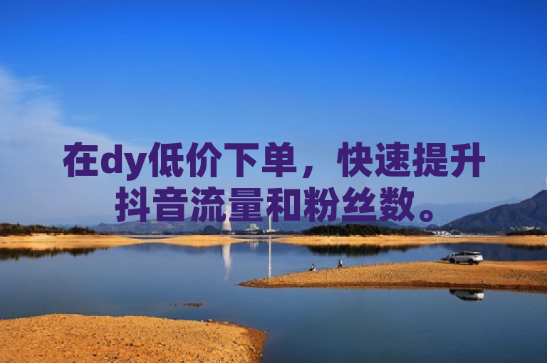 在dy低价下单，快速提升抖音流量和粉丝数。