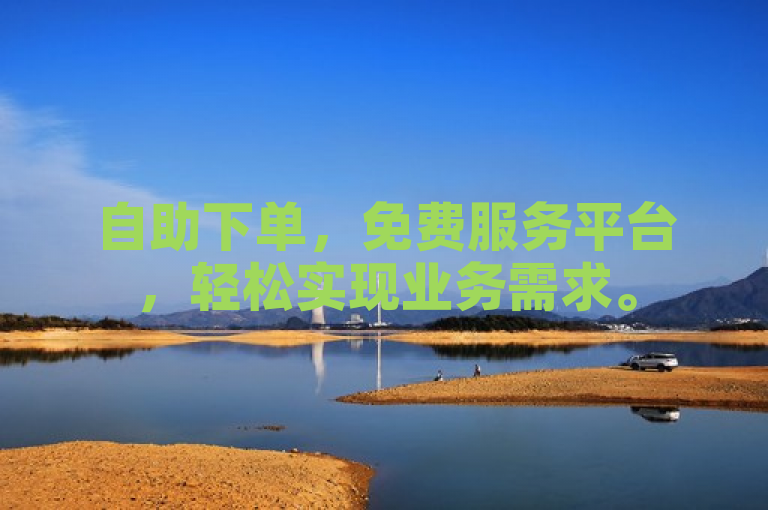 自助下单，免费服务平台，轻松实现业务需求。