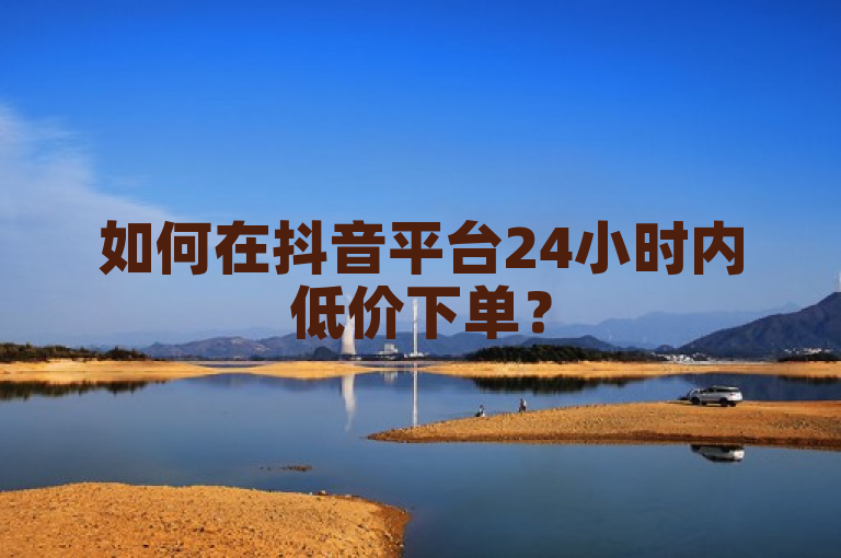 如何在抖音平台24小时内低价下单？
