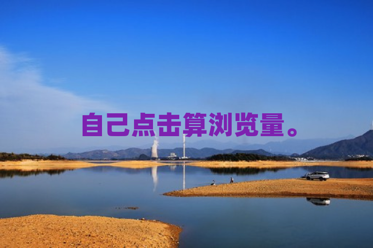 自己点击算浏览量。