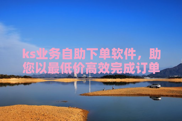 ks业务自助下单软件，助您以最低价高效完成订单管理。
