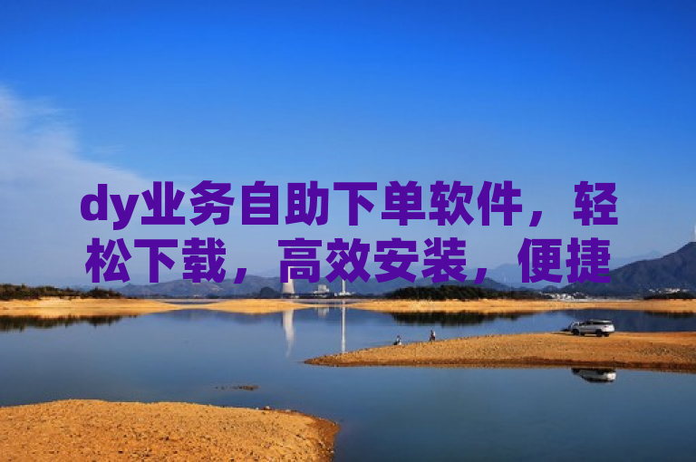 dy业务自助下单软件，轻松下载，高效安装，便捷操作。