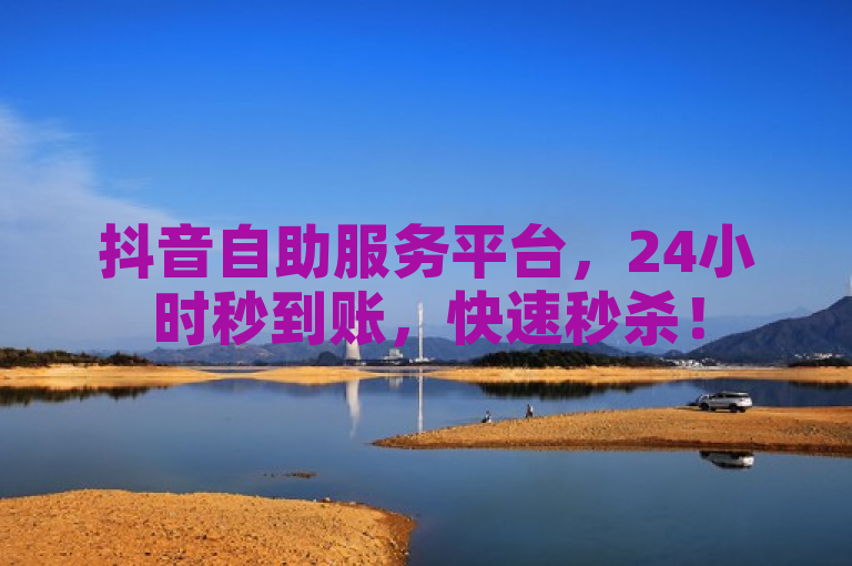 抖音自助服务平台，24小时秒到账，快速秒杀！