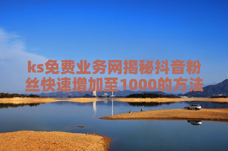 ks免费业务网揭秘抖音粉丝快速增加至1000的方法！