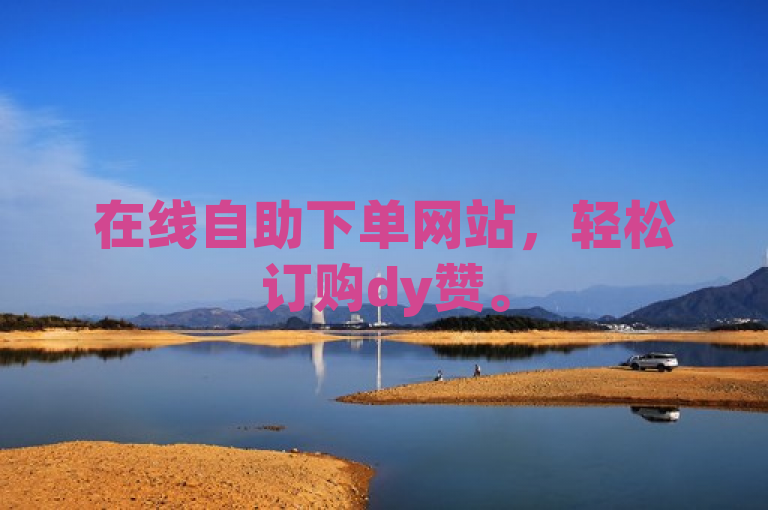 在线自助下单网站，轻松订购dy赞。