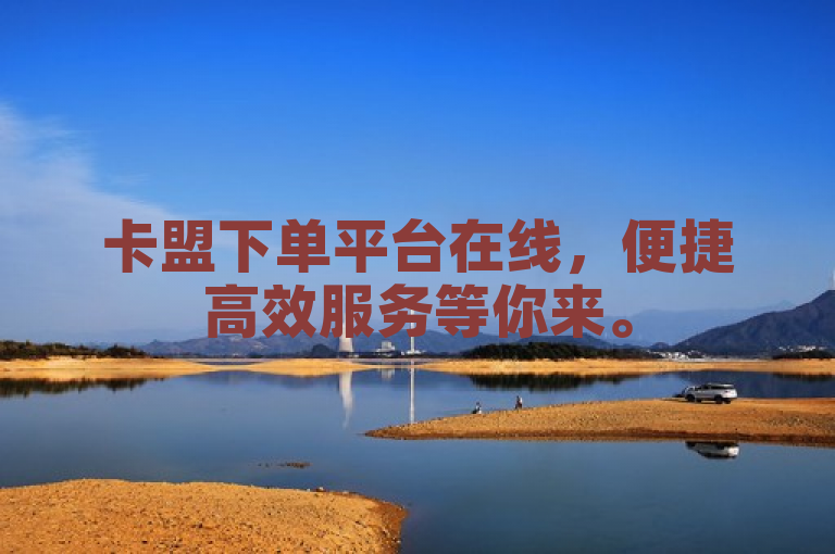 卡盟下单平台在线，便捷高效服务等你来。