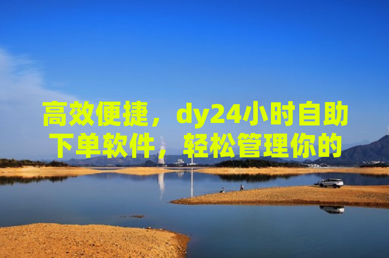 高效便捷，dy24小时自助下单软件，轻松管理你的订单！