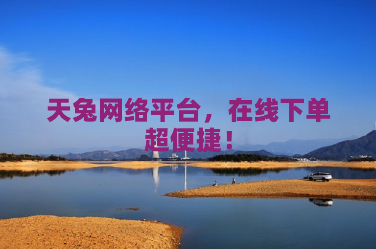 天兔网络平台，在线下单超便捷！
